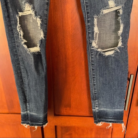 Abercrombie and Fitch Jeans Simone High Rise Super Skinny Distressed Size 28 6 - Picture 3 of 8